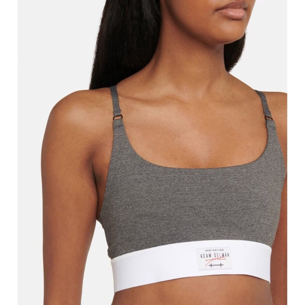 Adam Selman Sport Core Cami Foundation Bra L Dark Heather
